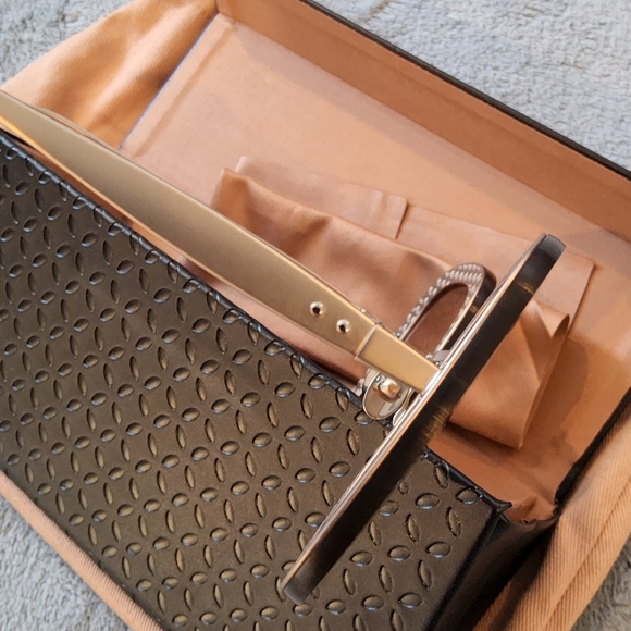 NWOT Alaia Oversized Copper Gold Square Rim Sunglasses - Picture 9 of 16